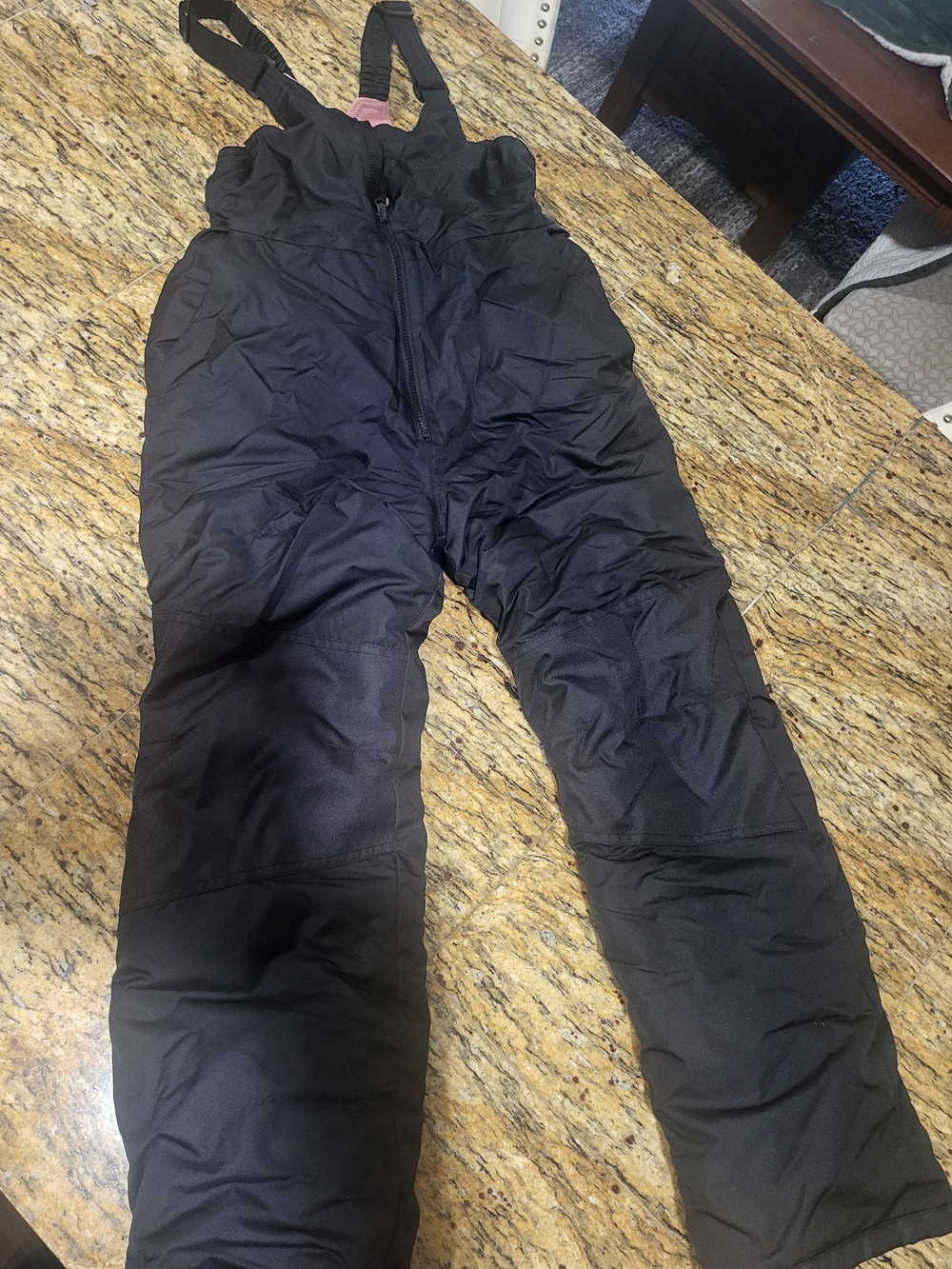 All in Motion Kids Large 10/12 Black Insulated Snow Bibs Ski Pants